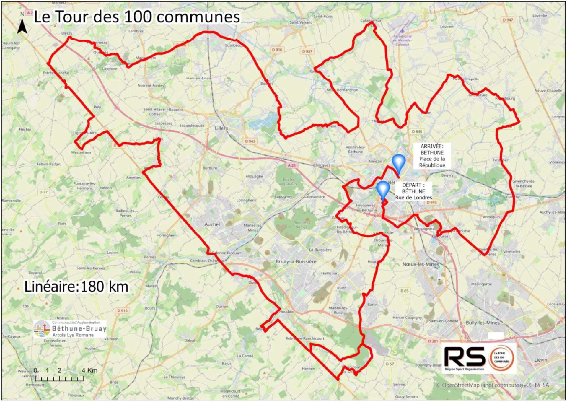 tour des 100 communes cyclisme