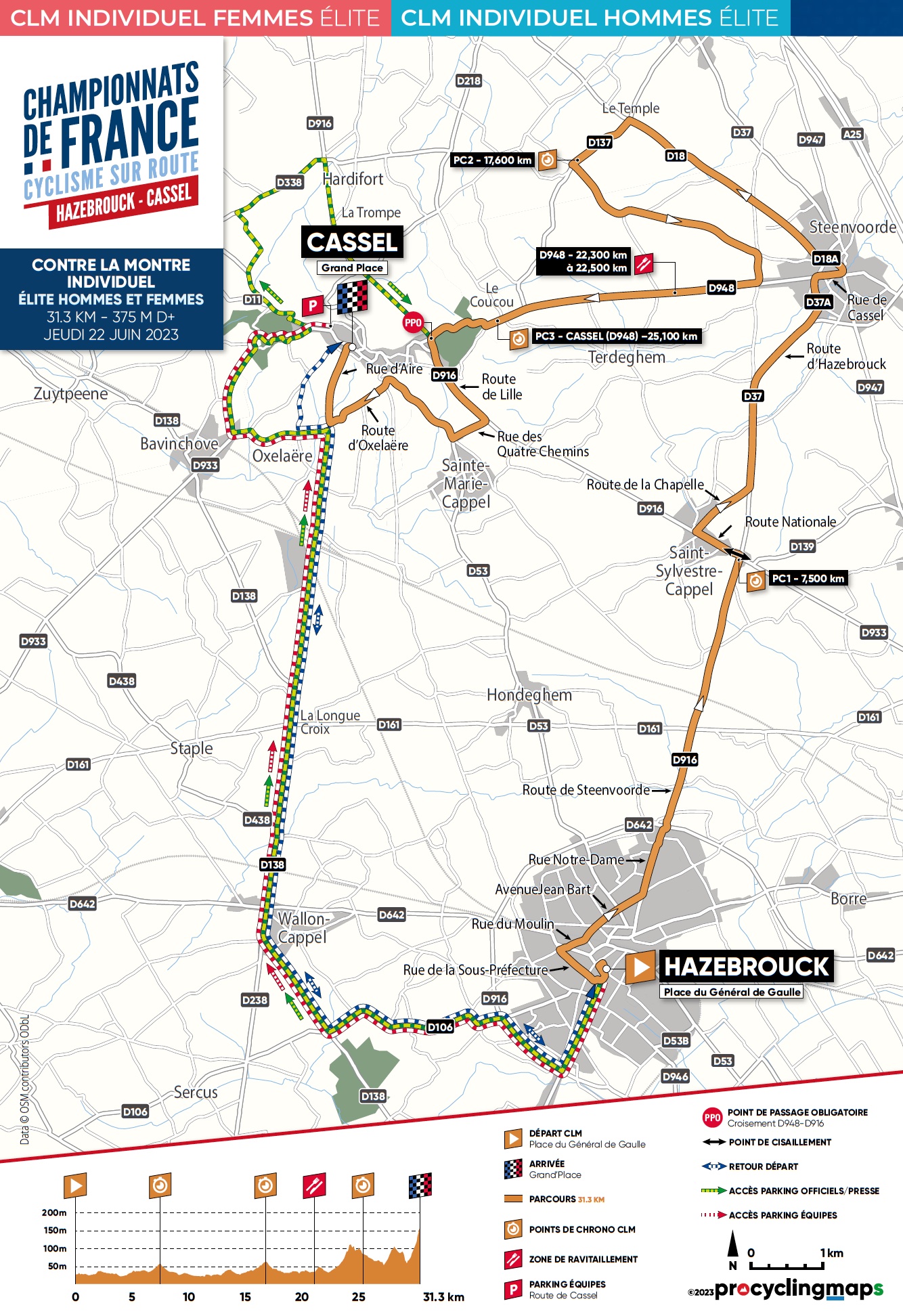 CHAMPIONNAT DE FRANCE ROUTE CONTRELAMONTRE 2023 LES ENGAGES LES